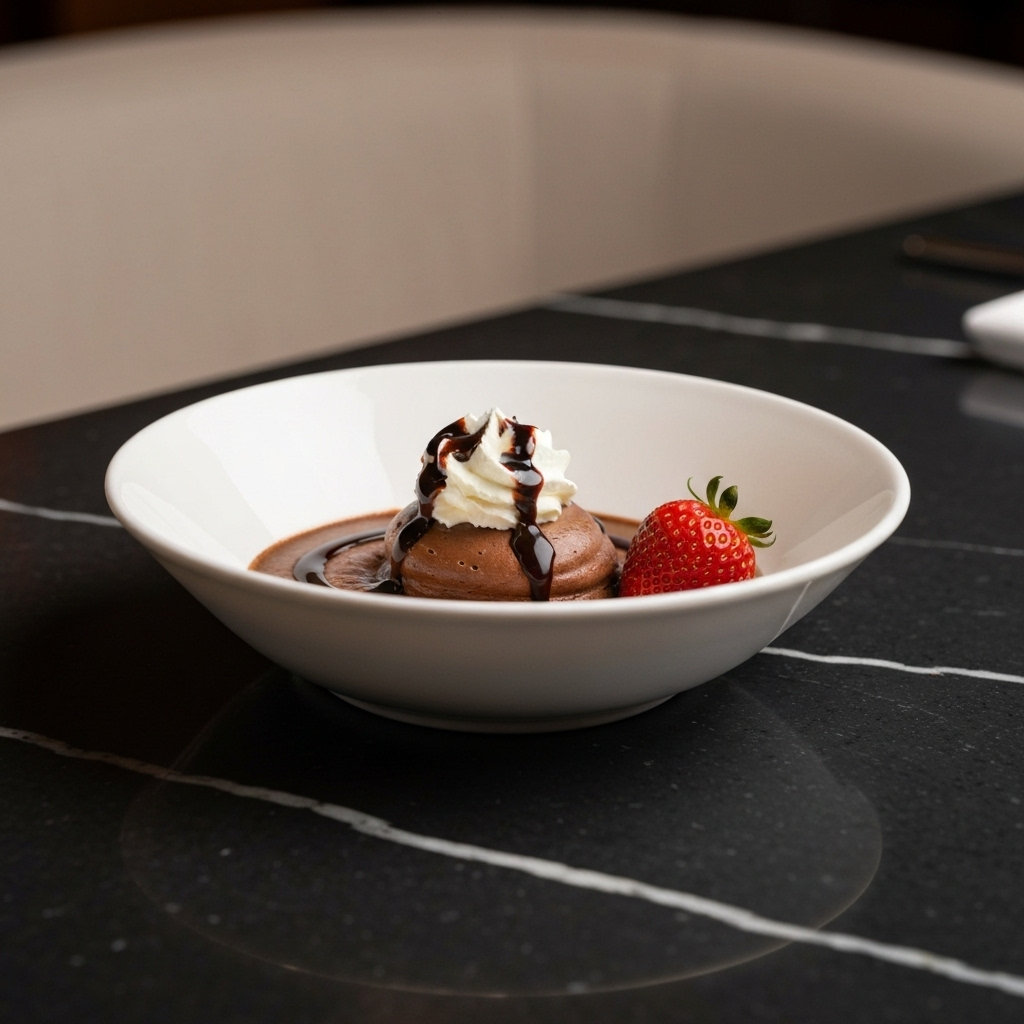 Fine dining dessert
